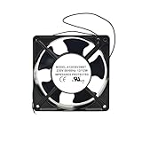 ventilateur BACYDLPL Ventilateur de Refroidissement A12038V2MBT AC 230 V 0,14 A 12 W 12 cm 12038 120 x 120 x 38 mm 2 Fils/2 Broches(2-Pin)