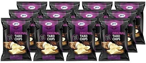 Jans Root Chips (3 oz - Pack of 12, Original Taro Chips)