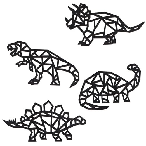 Décoration murale dinosaure en bois PEUTIER pour chambre enfant lot de 4