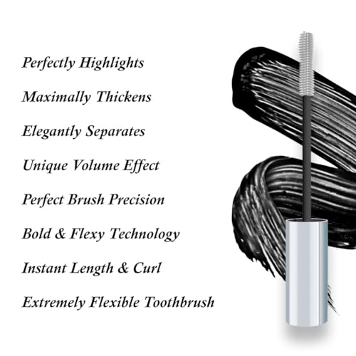 Eveline Cosmetics Volumix Fiberlast Mascara Extension and Curls 10ml - Black - Image 5