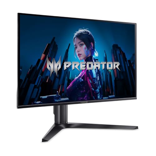 Image of Acer Predator 27 inch Gaming Monitor | WQHD 2560 x 1440 OLED | AMD FreeSync Premium Pro | 280Hz | 0.03ms (G to G) | VESA DisplayHDR True Black 400 | Display Port 1.4 & 2 x HDMI 2.1 | X27U Z1bmiiprx