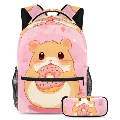 Sac à dos école beignet grande capacité avec trousse ergonomique