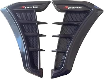 2pcs Car Side Air Vent Sticker Suitable for Jeep Grand Cherokee Trackhawk 2018 2019 2020 2021, Fender Intake Fender Flare Durable Decoration Sleek Trim Modification