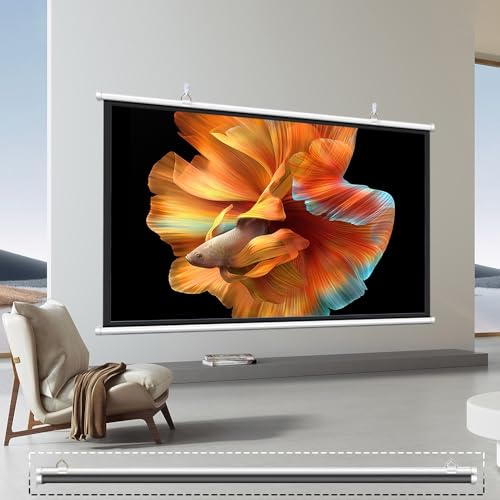 Pantalla manual de proyector 60'' 16:9 para cine en casa