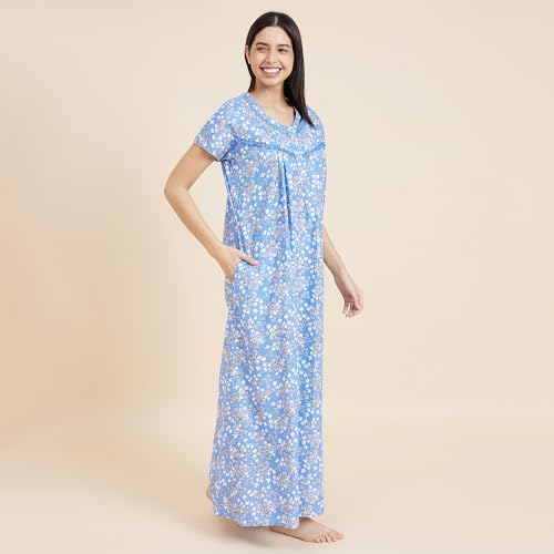 Image of Sweet Dreams Women's Cotton Maxi Casual Night Shirt
