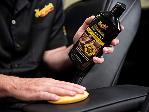 Meguiar's G7214 Gold Class Rich Leather Lotion - Cleans, Conditions & Protects For Complete Leather Care - 14 Oz Bottle #TOP5