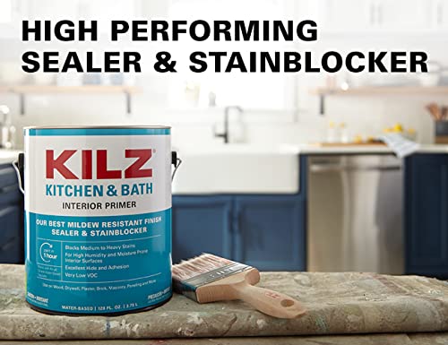 Kilz Kitchen & Bath Primer, Interior, 1 Gallon #TOP3