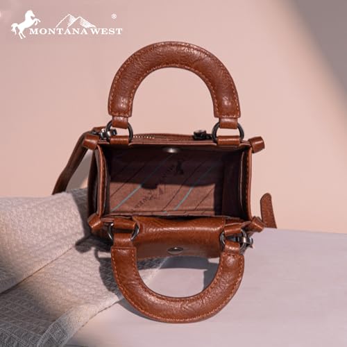 Image of Montana West Western Women's Crossbody Handbag Ladies Crossbody Bags for Women Designer Top Handle Handbags