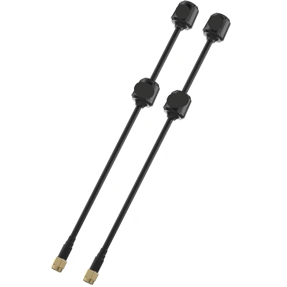 M2 5.8G dwurdzeniowa antena RF dwurdzeniowa basowa VSWR Fit for,65g RC FPV Quadcopter Drone Części Akcesoria Freestyle(Red)