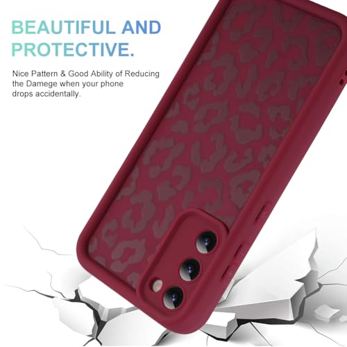 Image of Compatible with Samsung Galaxy S20 FE Case, Wine Red