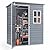 Gizoon 5x3 FT Outdoor Storage Shed with Lockable Door, Resin Weatherproof Plastic Garden Shed with Floor & Ventilation, Backyard Shed for Patio, Lawn Tools, Bike, and Toys