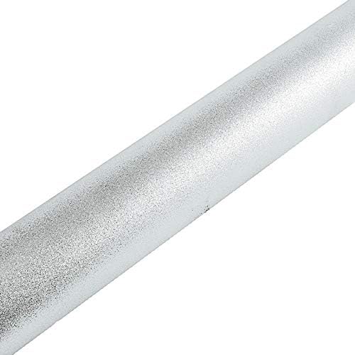 BalsaCircle 50 feet Silver Glittered Aisle Runner - Wedding Ceremony Engagement Party Reception Bridal Shower Decorations Supplies