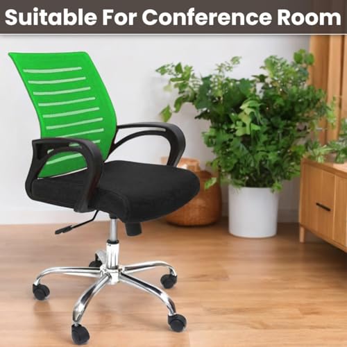 Image of Ngfc Office Chair for Home with Back Support Arm Rest 360 Degree Rotating Office Chair with Tilt Lock Mechanism High Comfort Seating Ergonomic Chair for Home & Office (1, Green)