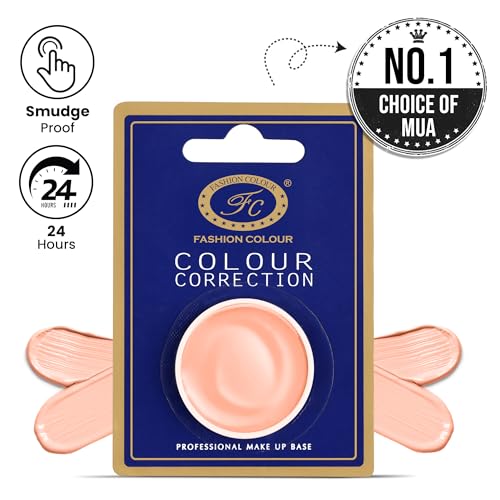 Image of FASHION COLOUR Colour Correction Professional Makeup Base | Full coverage Concealer | Face Makeup | Corrector For Under Eye Dark Circles, Acne & Blemishes | Matte Finish | 3g | Shade-072