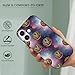 UTRSIFB Slim Protective Cover Compatible for iPhone 17 Case Space Galaxy Doughnut Donut Cat, Lightweight TPU case with Anti-Slip Grip and Precise Cutouts for All Ports
