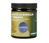🌱 Tomar 2 perlas al día. Aceite de Borraja y Onagra 60 Perlas Naturitas  Contribuye a regular la tensión  Contiene Vitamina E Sin gluten  Sin lactosa