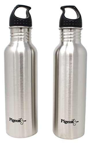 Image of Favourite Outer Lid Non Induction Aluminium Pressure Cooker, 3 litres, Silver & Stainless Steel Water Bottle, 750ml (Set of 2) Combo