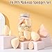 16PCS Makeup Sponges with 3PCS Concealer Mini Make Up Sponge Puff, 3PCS Powder Puff, 4PCS Mini Makeup Blender Sponges