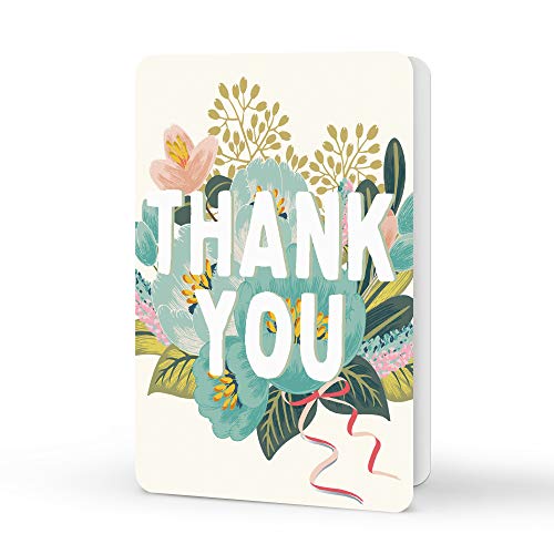 Image of Studio Oh! Note Card and Sticker Set Available in 6 Designs, Thank You, Flower Field, Box of 12 (87214)