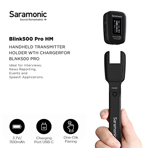 Saramonic Blink500 Pro Hm Wireless Microphones Accessory, Handheld Microphone Holder Stand For Blink500 Pro Tx Transmitter For Eng Interview Report Film Making Video Recording #TOP3