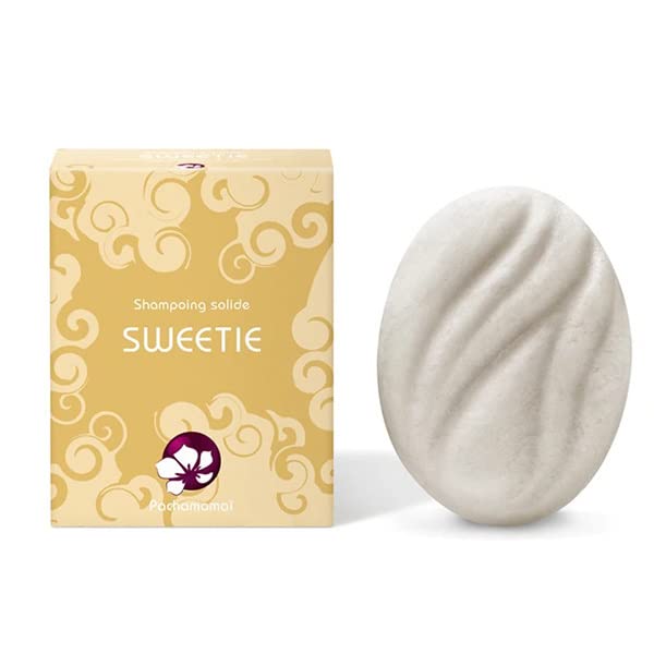Pachamamai - Shampoo Solido Sweetie, capelli lunghi, 65 g, lotto di 3