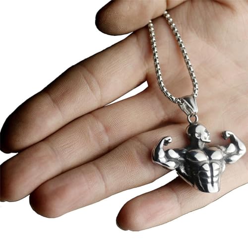 Collier pendentif de bodybuilding pour hommes et athlètes de musculation - 3
