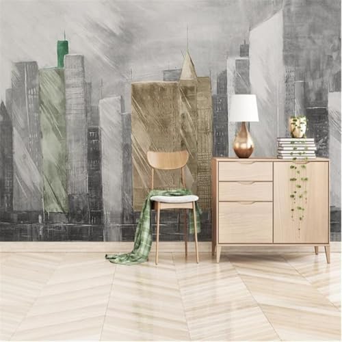 Papier peint 3d architecture urbaine abstraite moderne salon chambre soie gaufrée 150x105 - 4