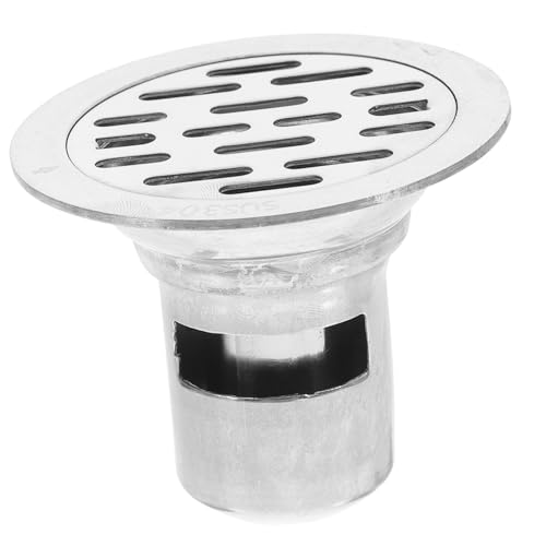 Sewroro Drenaje de Piso Inoxidable con Tapón Desodorante Colador Práctico Antiólor para Cocina y Baño Accesorios de Desagüe Duraderos y Resistentes la Oxidación