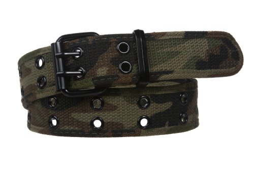 Double Hole Grommets Canvas Web Belt
