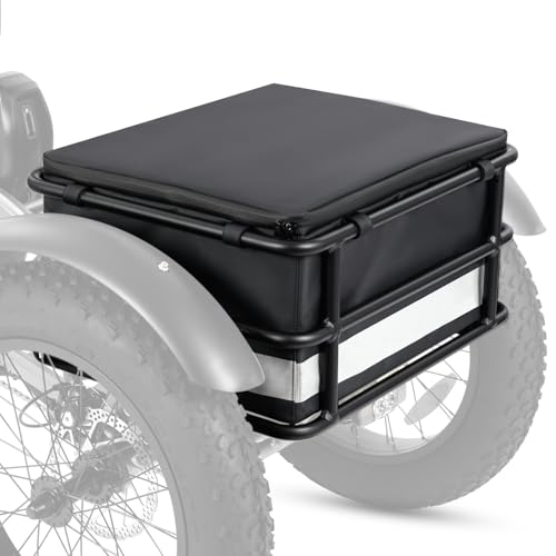 MAXFOOT Electric Trike Waterproof Rear Basket Storage Bag for MF30/MF31/MF32