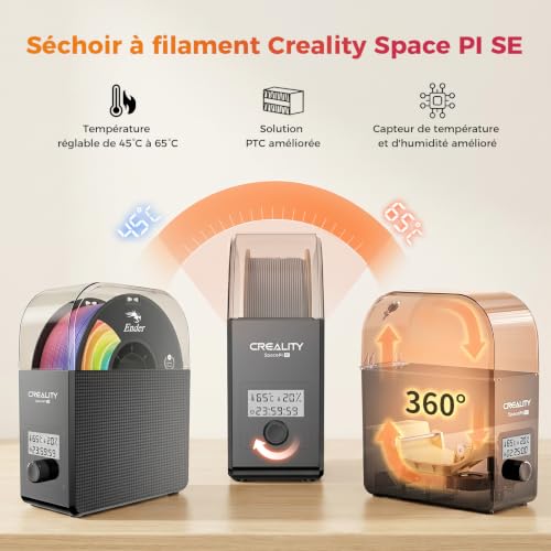 Creality Officiel Sécheur de Filaments pour - Vue d'ensemble et qualité de fabrication