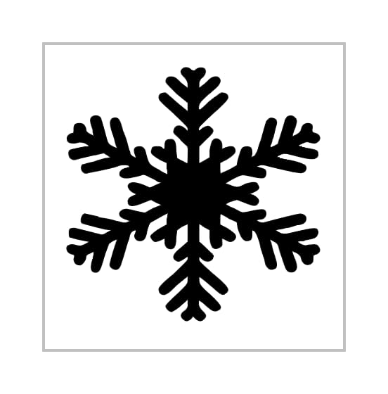 Amazon.com: Fancy Snowflake Stencil 4 Inch Snow Scene Winter Christmas ...