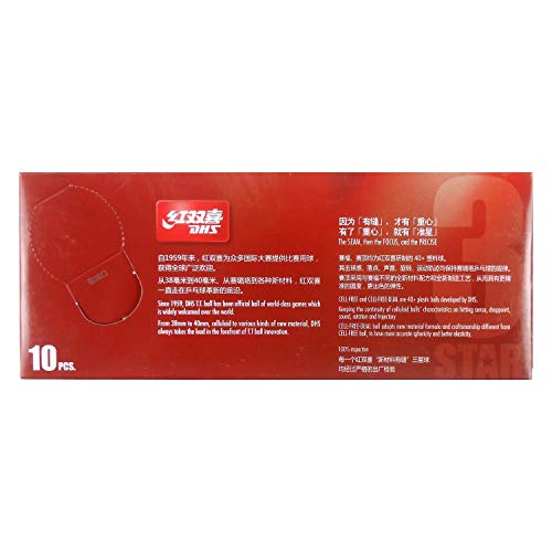 DHS 10x D40+ and 3-Star White Table Tennis Balls - Image 3