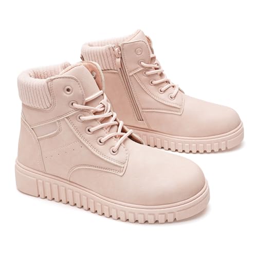 GLAMORA Botines de invierno para mujer impermeables y térmicos con suela antideslizante y forro cálido de pelo, cómodos y ligeros, ideales para ciudad, trabajo o actividades al aire libre