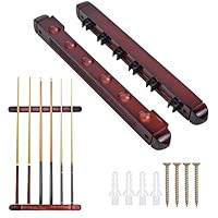 kissral Billard Wandhalterung Snooker Pool Cue Wall Mounted Rack für Spielzimmer Poolbars Clubs Billardspieler