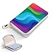 SEBNATAL Fashion Credit Card Holder Wallet for Daily Use, Compact Colorful Tie Dye Rainbow Gradient Leather Case Purse with Metal Zipper