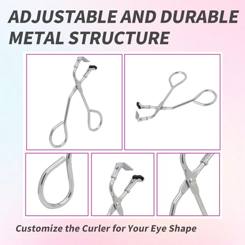 2 Pack Mini Eyelash Curler for Ends Silicone Eyelash Curler with Refill Pads Mini Lash Curler No Pinching Fits All Eyelash Shapes Small Segmented and Precision Press Tool for Dramatic Lash Look - Thumbnail 6