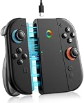 ALAFLY Charging Grip Stand for Nintendo Switch 2 for Joy-Con [Play While Charging] Portable Joy Con Controller Grip Charger with Indicators for Switch2, Transparent black