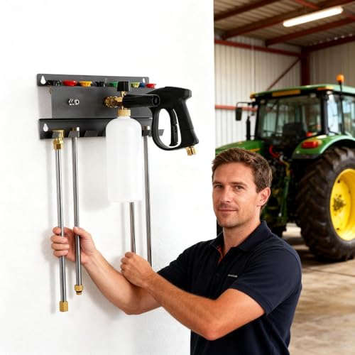 Support de lavage de voiture mural et rangement pour mur à mousse - 5