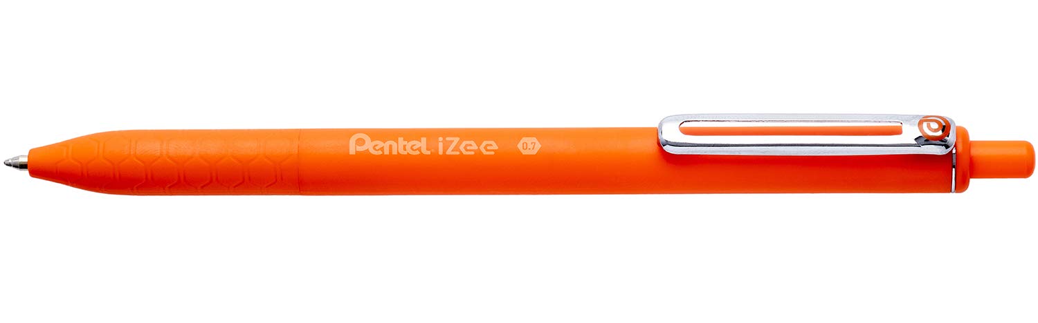 Pentel BX467 snap ball pen Izee 0.7 mm orange, 12 pcs