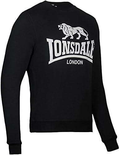 Lonsdale Men´s Slim-Fit Black Crew Neck 