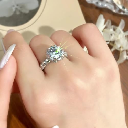 Luxurious 2 Carat Diamond Engagement Ring | Distinctive Design | Flawless D-Color, Excellent Cut | Ultimate Fashion Gift for Her2