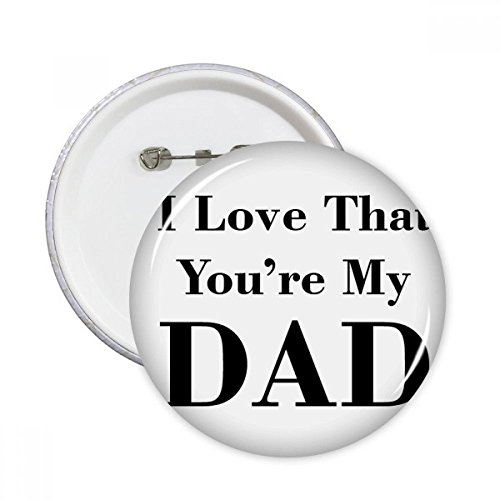 Badge fête des pères Tu es mon festival de papa pour vêtement 5pcs
