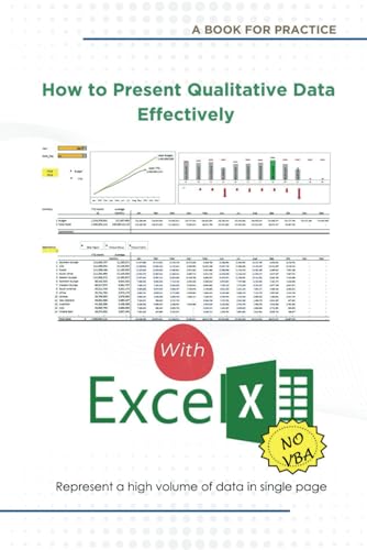 How to Present Qualitative Data Effectively with Excel: An Excel book for practice that doesn't need VBA