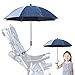 Ombrellone per passeggino girevole a 360°, ombrellone da pesca, ombrellone per sedia a sdraio, ombrellone per passeggino con clip ombrellone per passeggino staccabile protezione UV ombrellone per pass