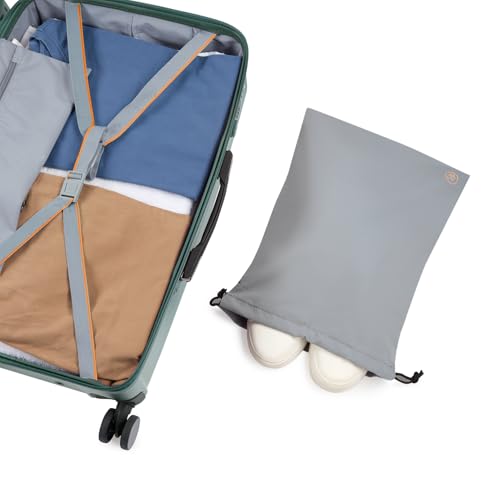 Image of Skybags Polycarbonate Trunk Check-in Trolley Bag, 68cm | Medium Double Spinner Hardsided Luggage with Smooth 8-Wheel & TSA Lock | Suitcase for Travel | 5-Year International Warranty (Green)