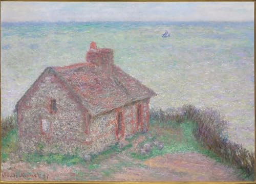 Toile Effet Rose Claude Monet tableau d'art abstrait haut de gamme 60x90cm