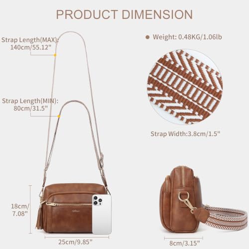 Image of Vegan Leather Crossbody Bags for Women Anti theft Purses and Handbag