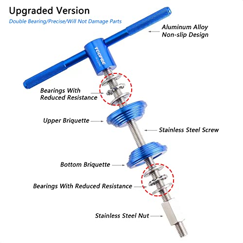 TISEKER Upgraded Version - Bike Headset Cup and Bottom Bracket Press Installation Tool, Head Parts Press-in Tool, BB Repair Tool for Mountain Bicycle, Road Bike, MTB