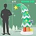 Lionoble 6 FT Christmas Outdoor Inflatable Decorations, Blow Up Christmas Tree with LED Light for Xmas Holiday Party Garden, Yard, Lawn Decor
